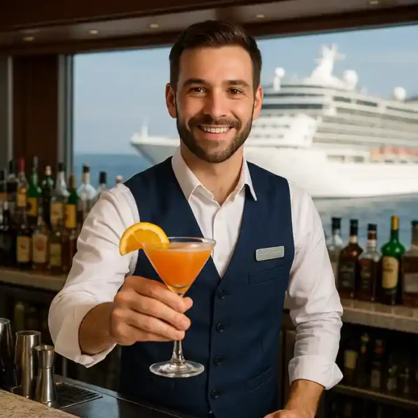 Trabaja como Barman en Cruceros