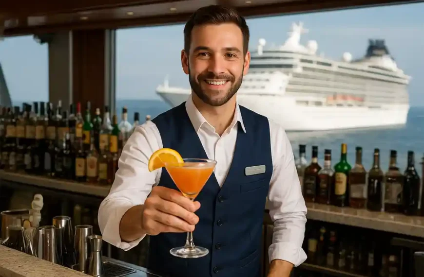 Trabaja como Barman en Cruceros