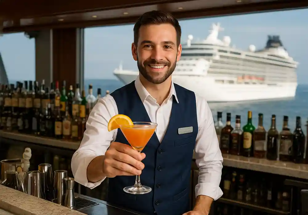 Trabaja como Barman en Cruceros